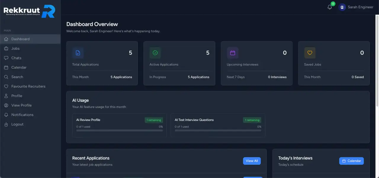 Jobseeker Dashboard