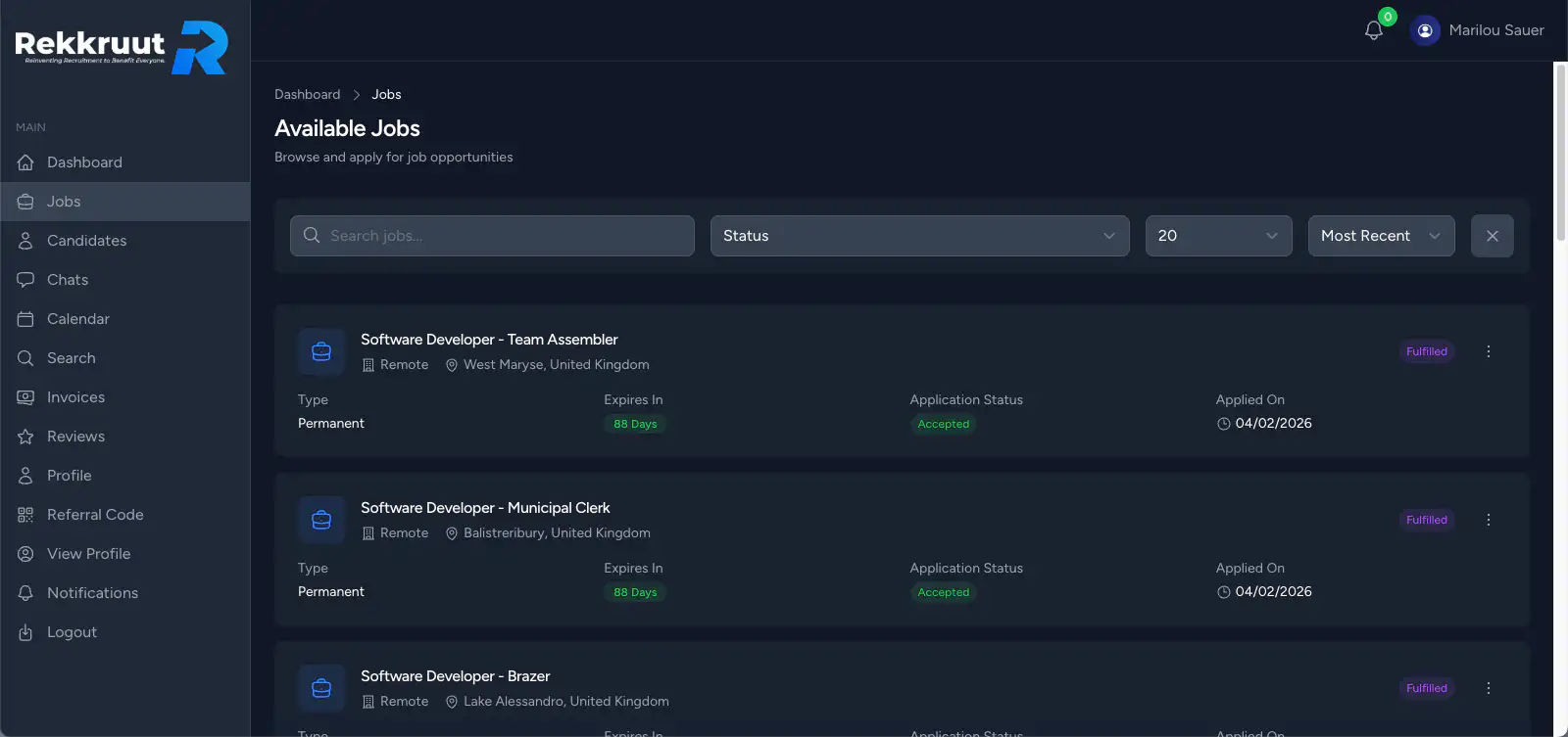 Recruiter Marketplace